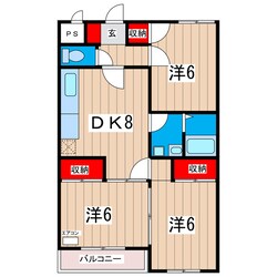 スカイハイツ諏訪の物件間取画像